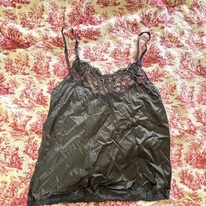 Vintage y2k Black Lace & Satin camisole top